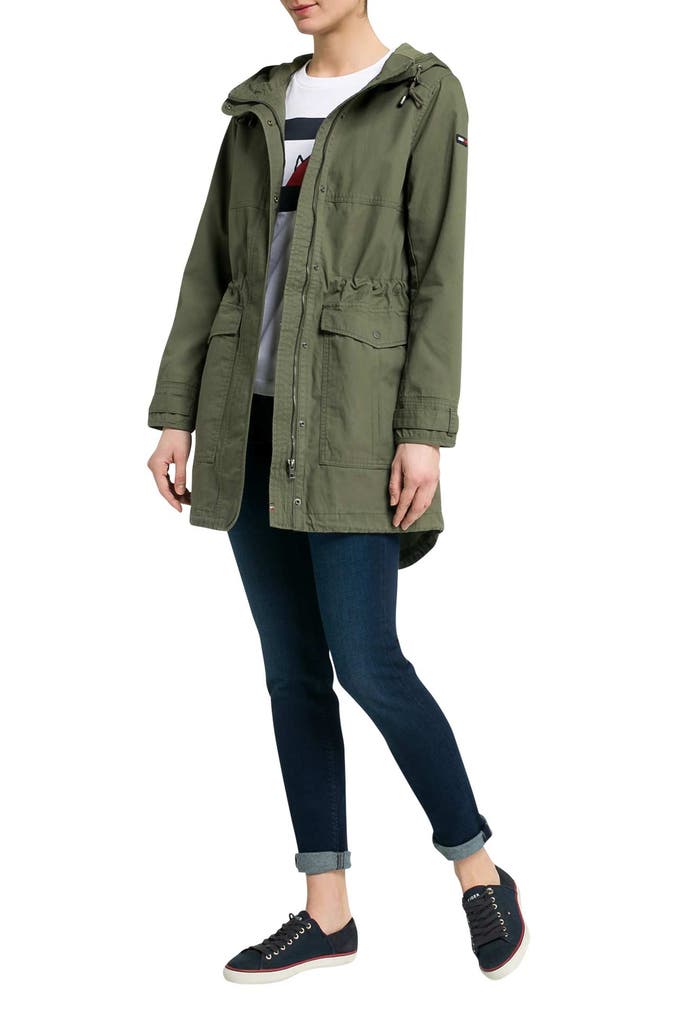 TOMMY JEANS Parka oliv » günstig online kaufen | Outletcity