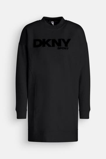 DKNY Sweat-Kleid schwarz