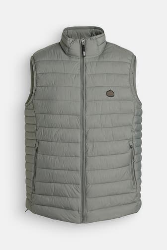 SUPERDRY Weste 'Fuji Light' grau