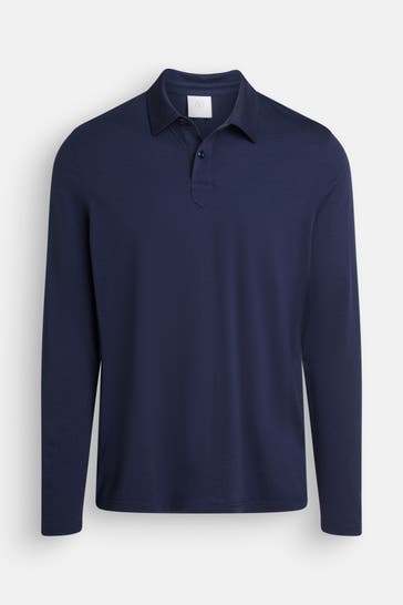 BOGNER Polo-Langarmshirt 'Lennon' navy