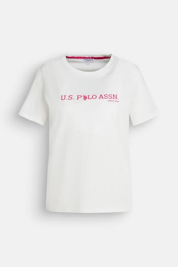U.S. POLO ASSN. T-Shirt 'Kris' weiß