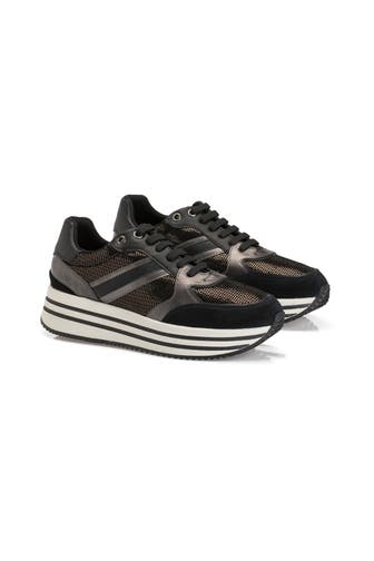 GEOX Sneaker 'Kency' schwarz