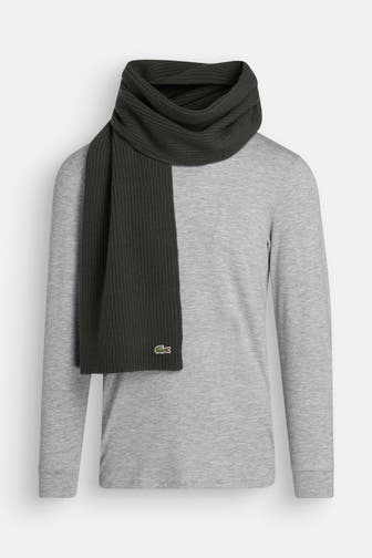 LACOSTE Wollschal dunkelgrün unisex