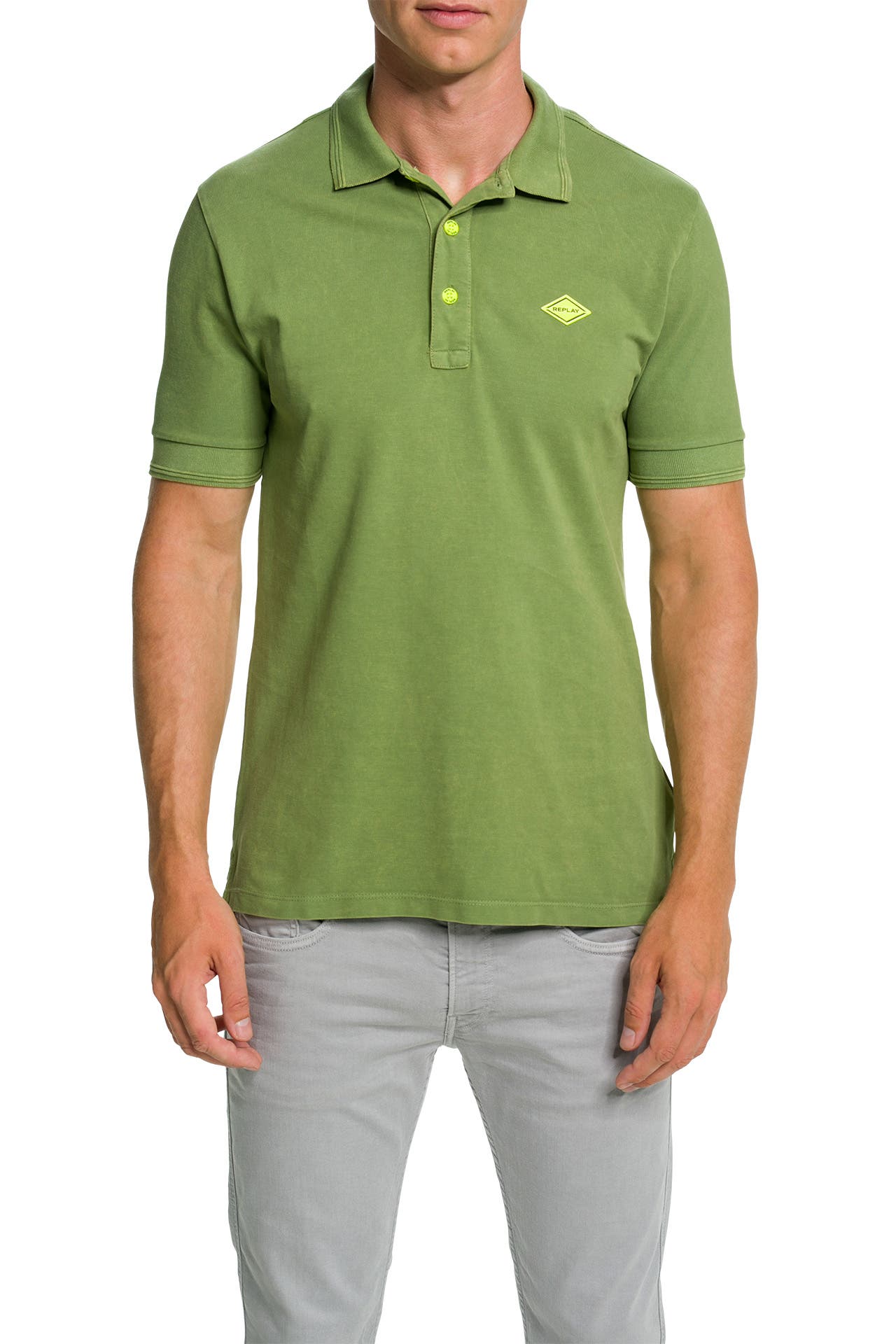 Replay Bronze Cotton Polo Shirt