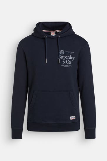 SUPERDRY Hoodie nachtblau
