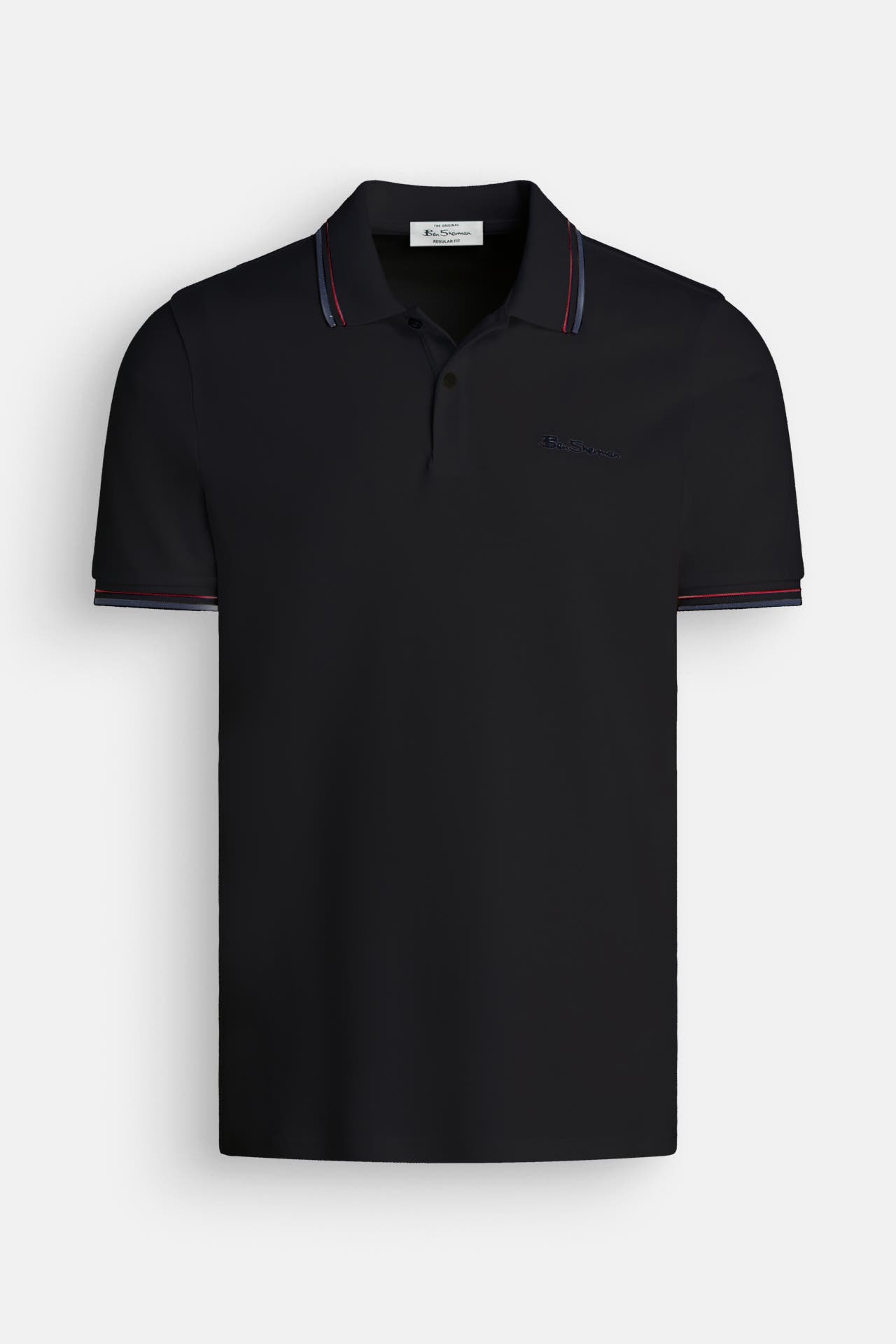 BEN SHERMAN Polo-Shirt schwarz, Bild 1