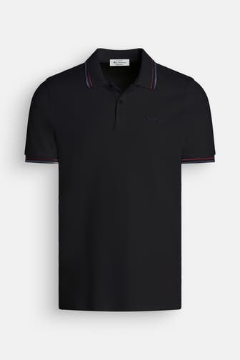 BEN SHERMAN Polo-Shirt schwarz