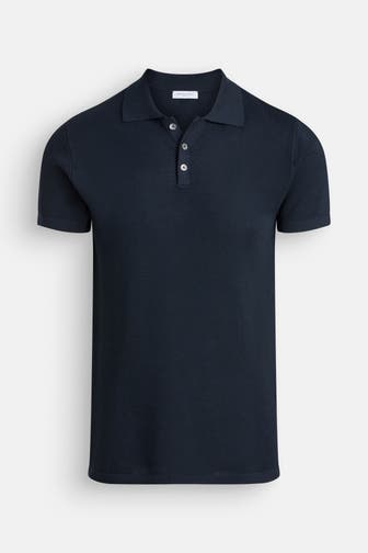 DANIELE FIESOLI Strick-Polo dunkelblau
