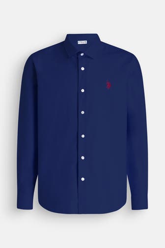 U.S. POLO ASSN. Hemd 'Time' dunkelblau