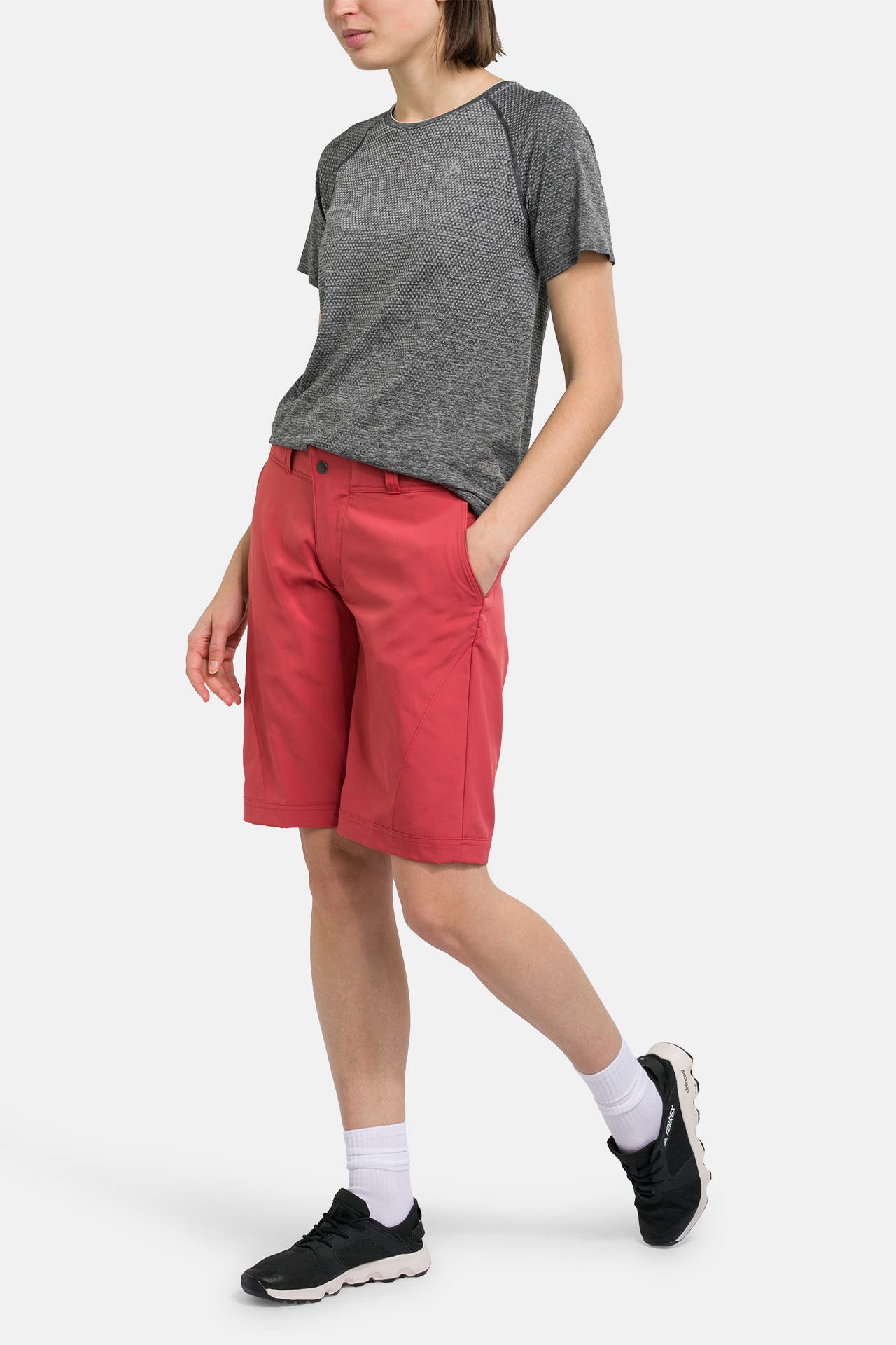 VAUDE 2-in-1 Fahrrad-Shorts 'Ledro' terracotta, Bild 1