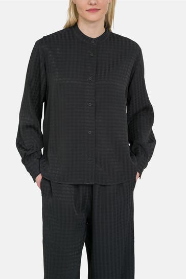 MARC O'POLO DENIM Casual-Bluse schwarzgrau 