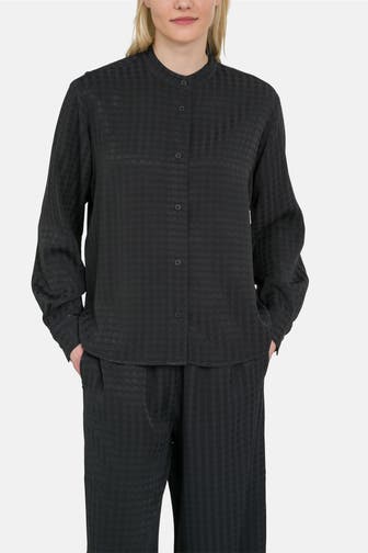MARC O'POLO DENIM Casual-Bluse schwarzgrau