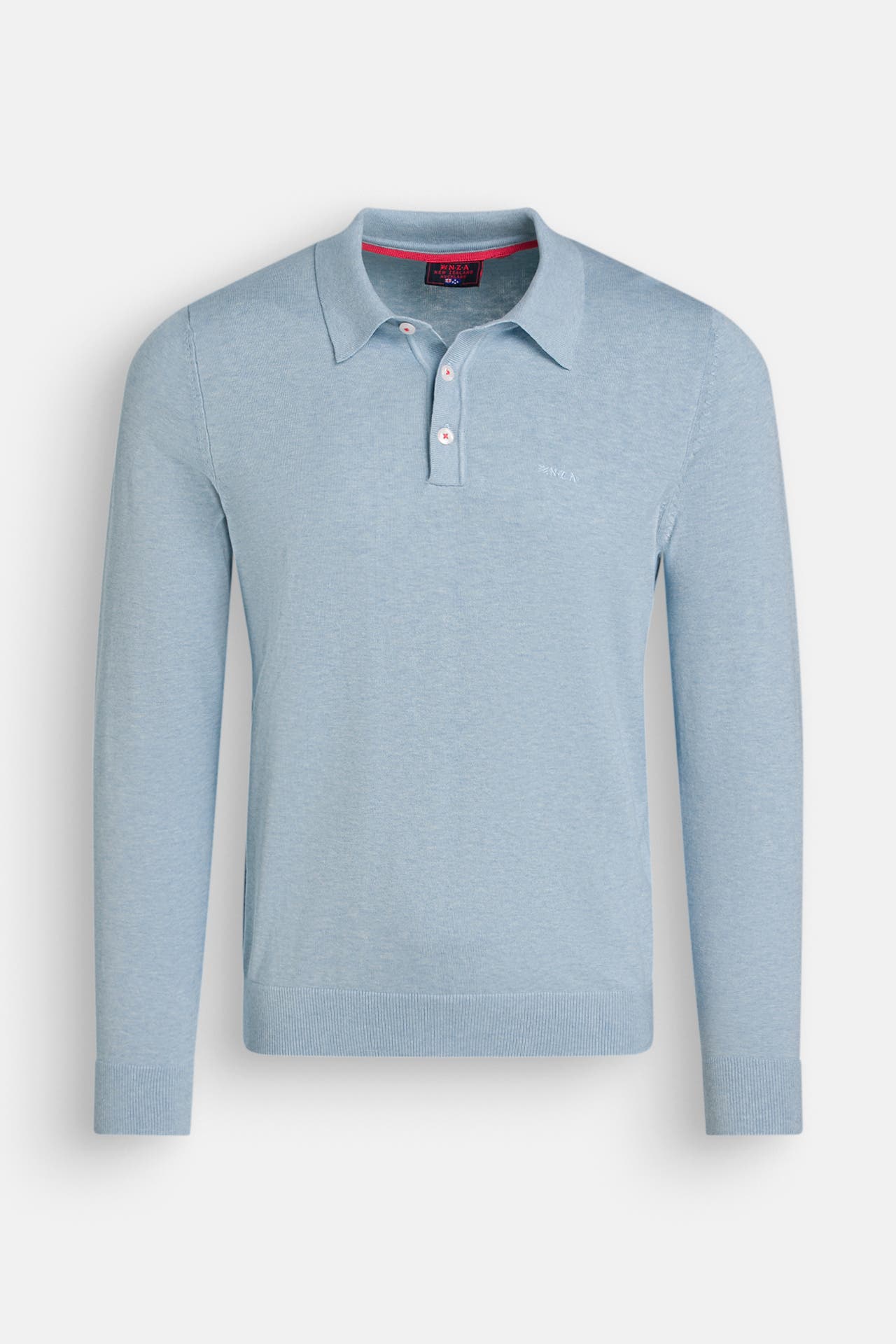 NEW ZEALAND AUCKLAND Strick-Polo hellblau, Bild 1