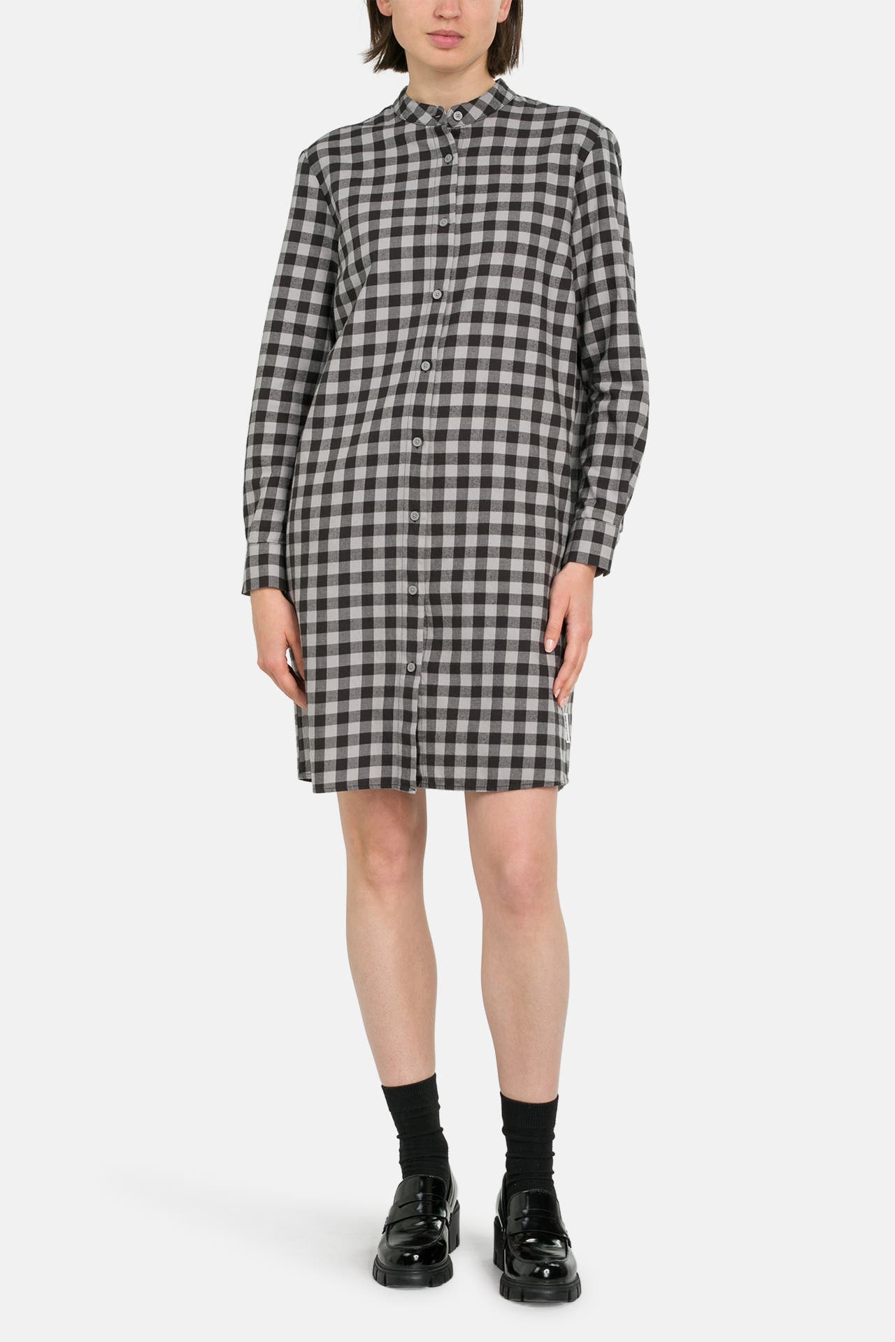 MARC O'POLO DENIM Blusenkleid grau kariert, Bild 1