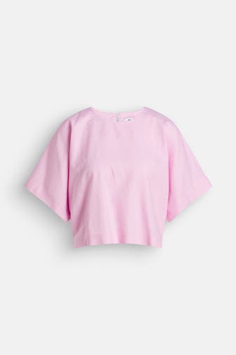 DKNY Leinenmix-Shirt rosa