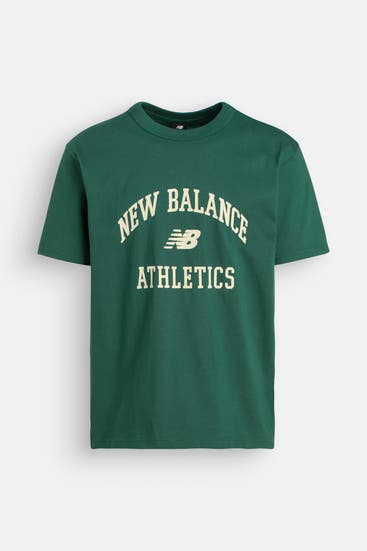 NEW BALANCE - T-Shirt dunkelgrün