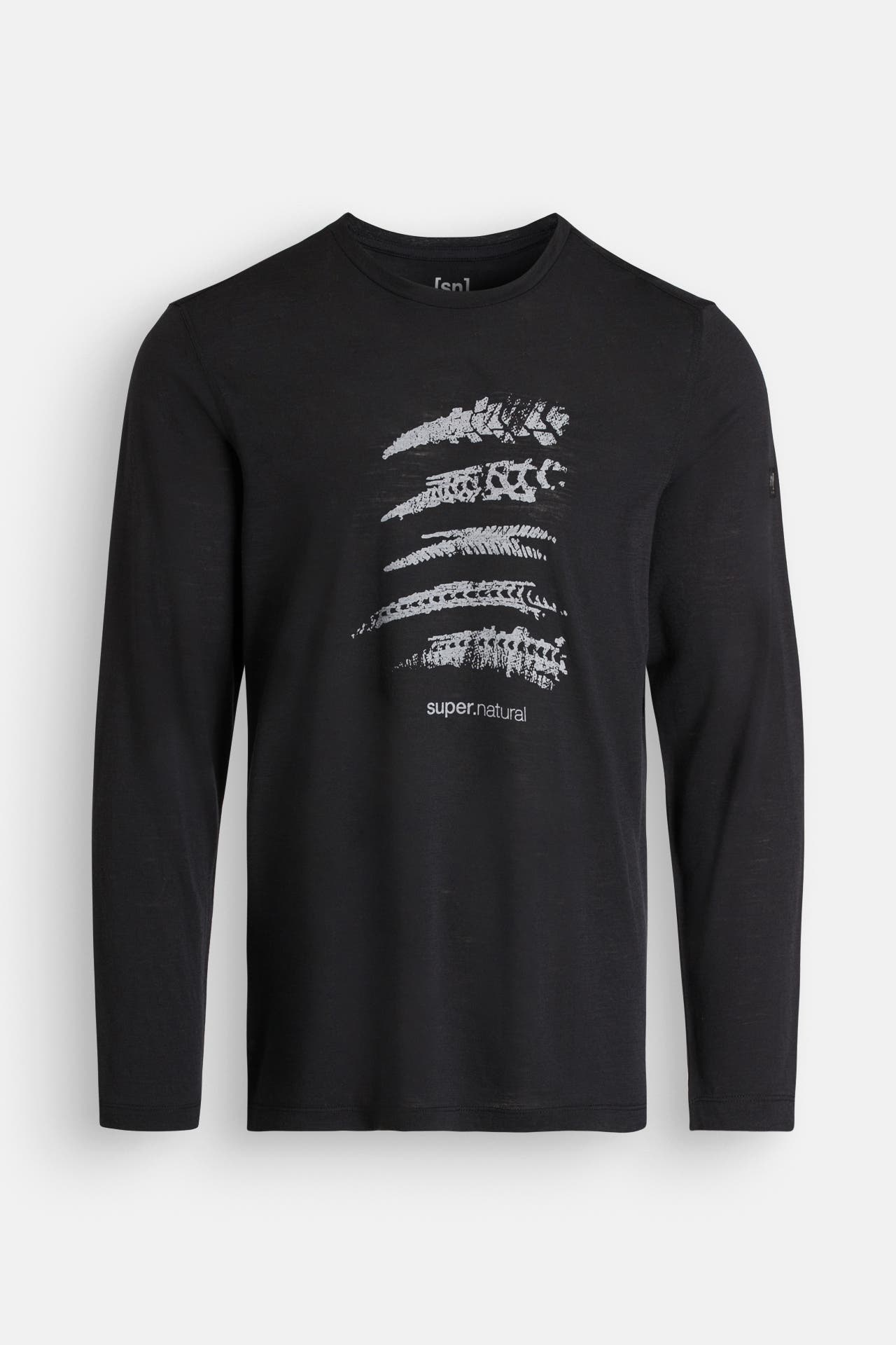 SUPER.NATURAL Wollmix-Longsleeve schwarz, Bild 1