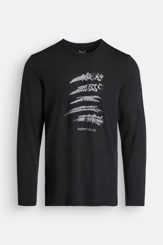 SUPER.NATURAL Wollmix-Longsleeve schwarz