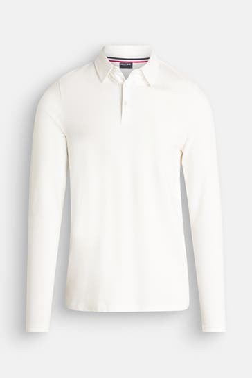 HECHTER Paris Polo-Longsleeve weiß
