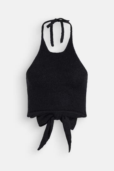 BLACK PALMS Strick-Top 'Kinda' schwarz