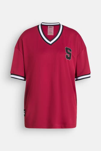 SMILODOX T-Shirt 'Triple Pro' weinrot