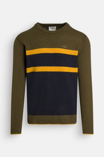 AERONAUTICA MILITARE Wollmix-Pullover mehrfarbig