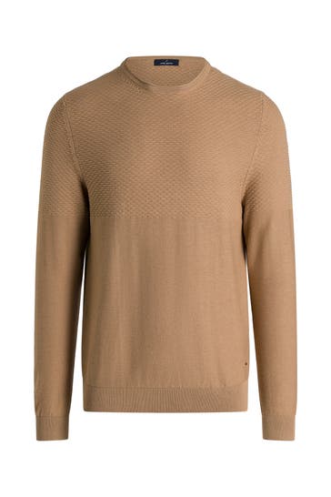 HECHTER Paris Strickpullover hellbraun