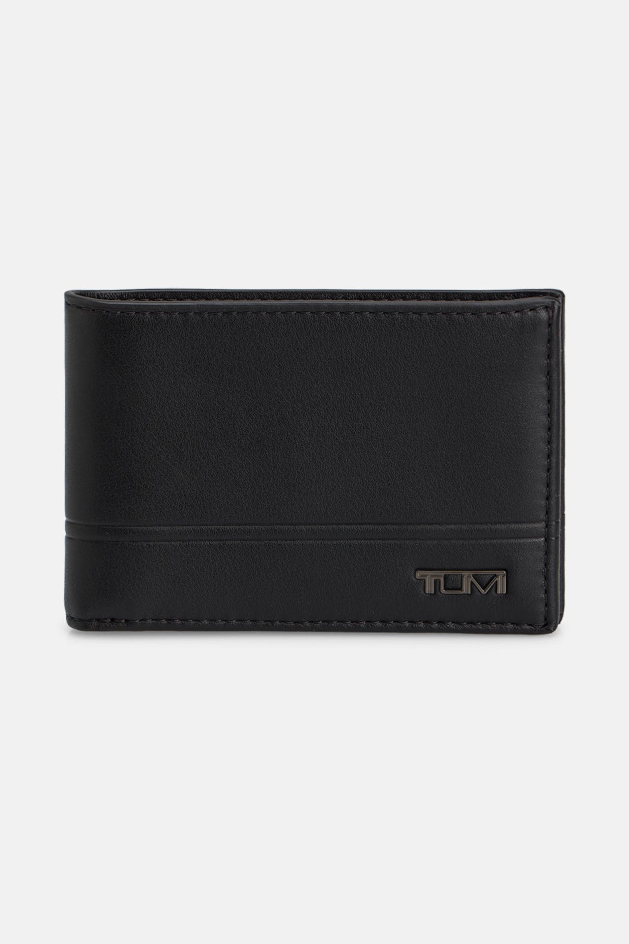 TUMI Ledergeldbörse schwarz, Bild 1