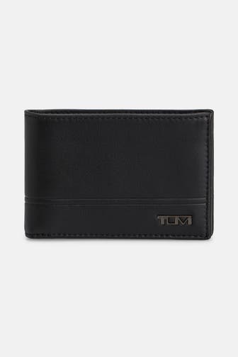 TUMI Ledergeldbörse schwarz