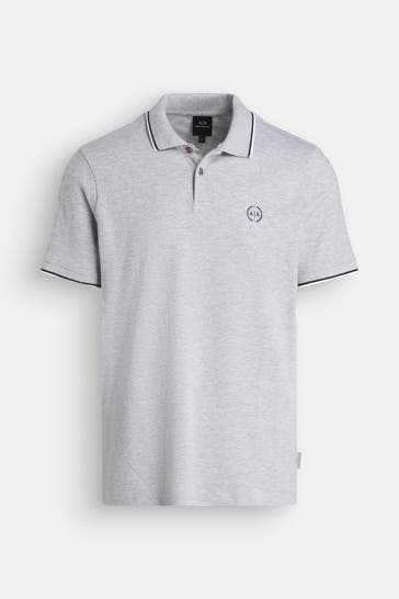 ARMANI EXCHANGE Polo-Shirt hellgrau