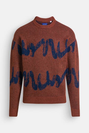 JACK & JONES Pullover braun