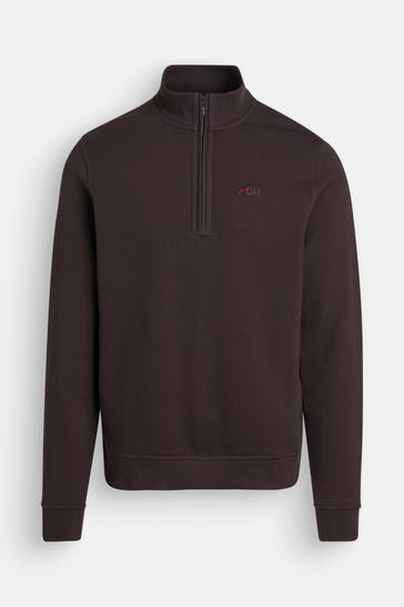 HECHTER Paris Sweat-Troyer dunkelbraun