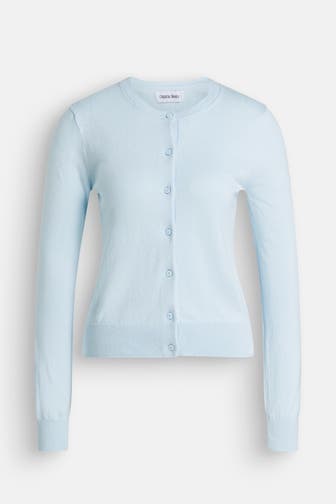 ORGANIC BASICS Cardigan hellblau