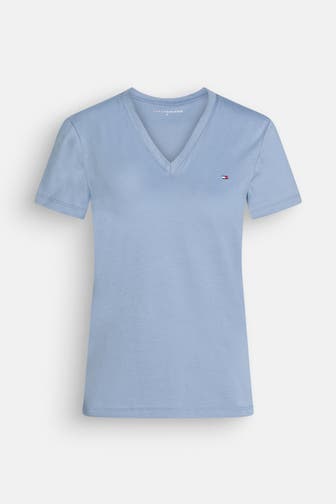 TOMMY HILFIGER T-Shirt taubenblau