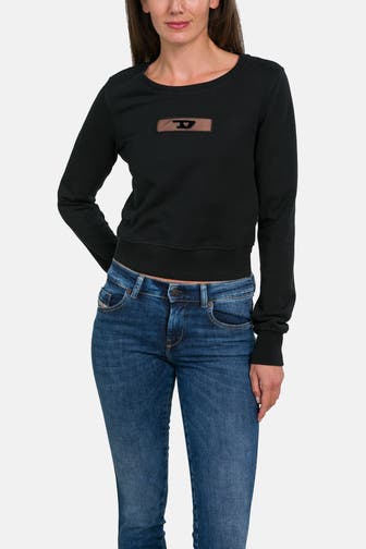 DIESEL Sweatshirt 'Slimmy' schwarz