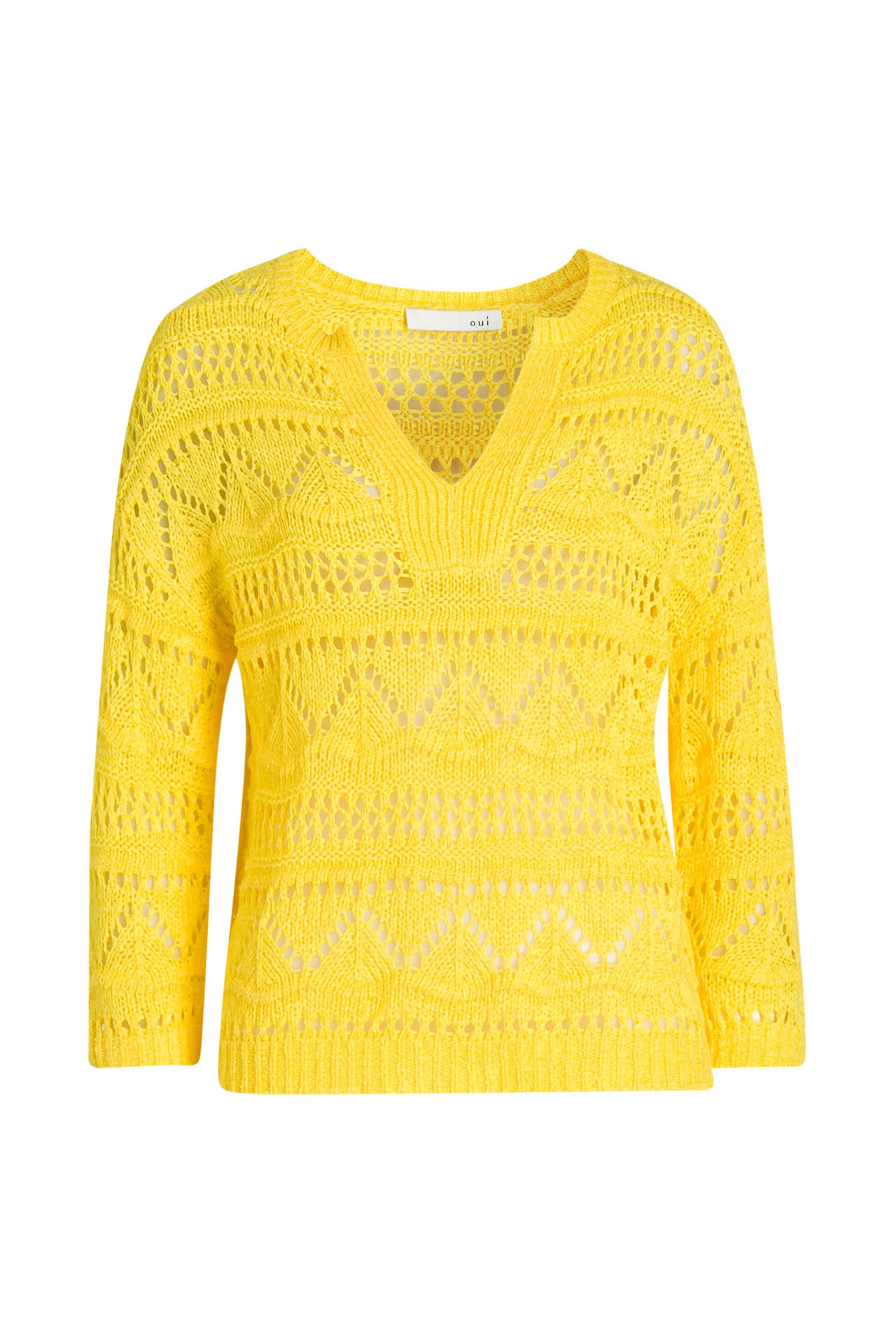 Oui pullover gelb clearance