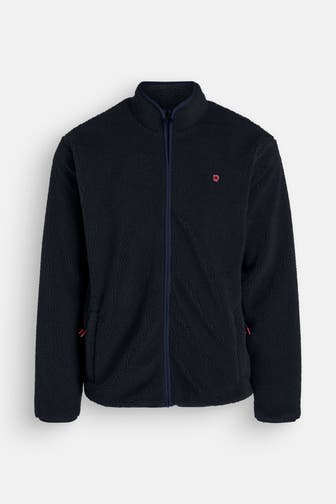 TED BAKER Teddyfleece-Jacke 'Jay' dunkelblau