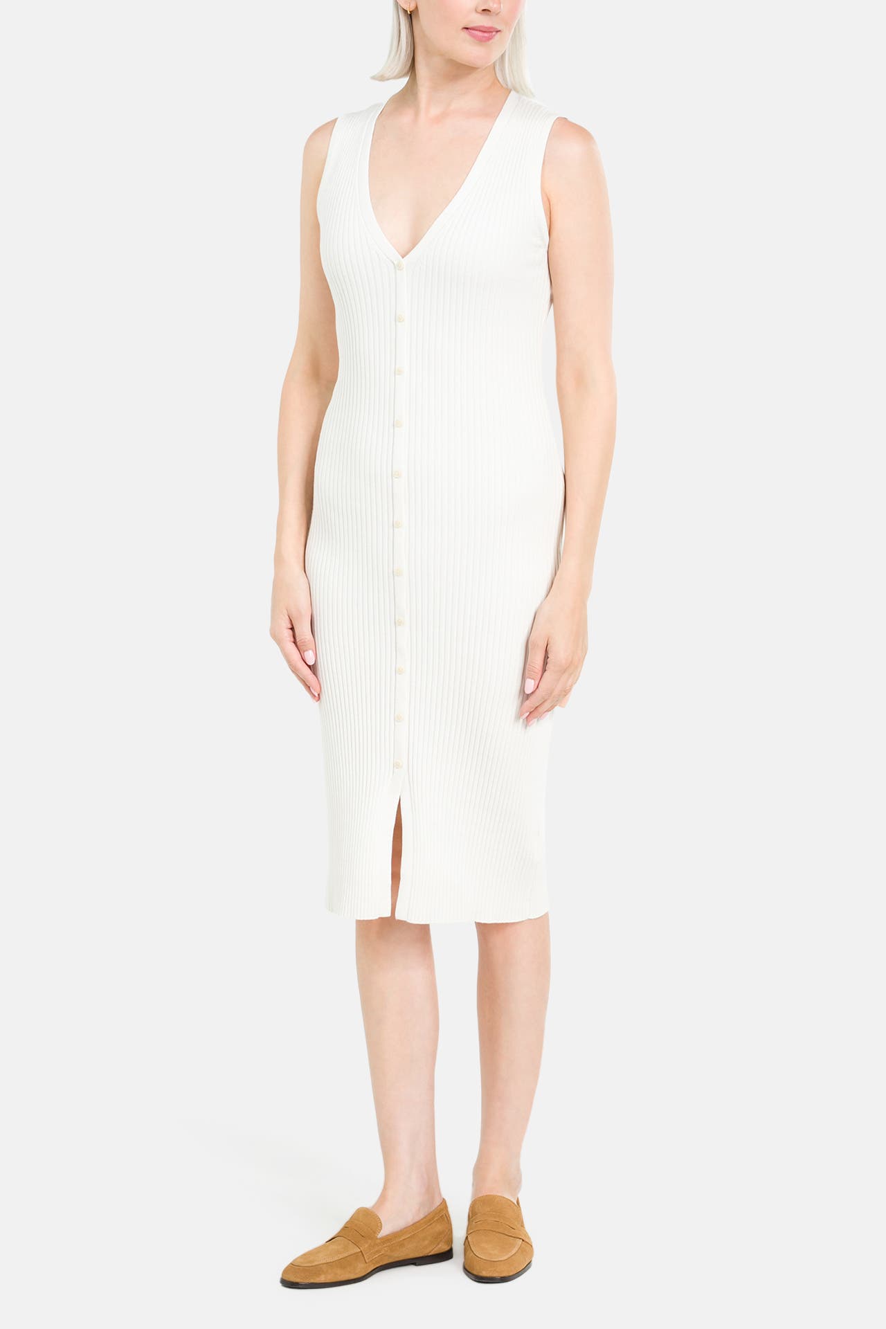 CALVIN KLEIN Strickkleid weiß, Bild 1