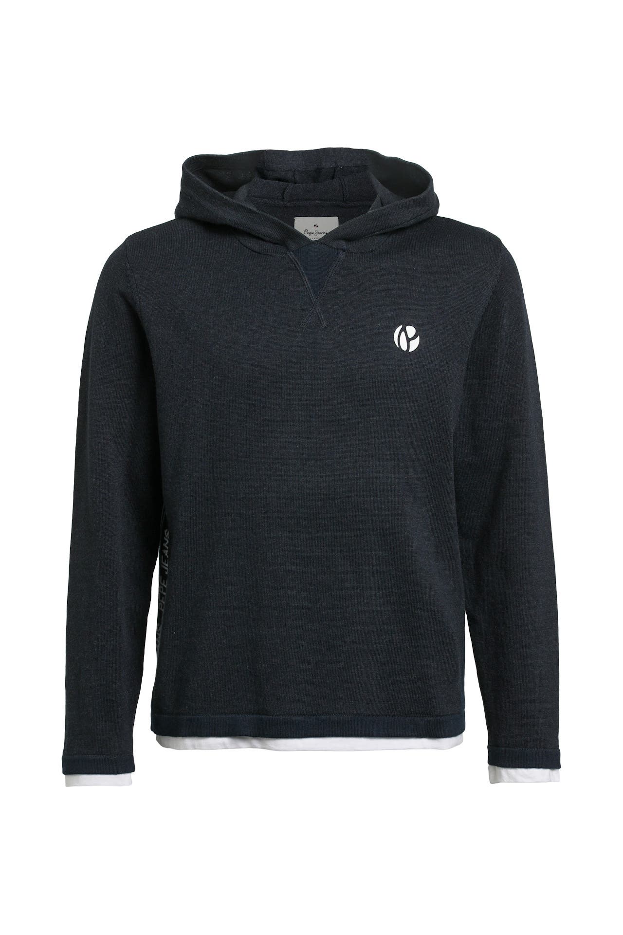 PEPE JEANS Strickhoodie 'Logan' dunkelblau, Bild 1
