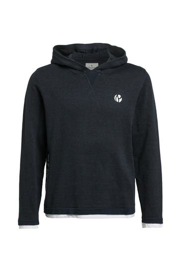 PEPE JEANS Strickhoodie 'Logan' dunkelblau