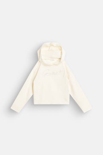 GUESS Strick-Hoodie vanille