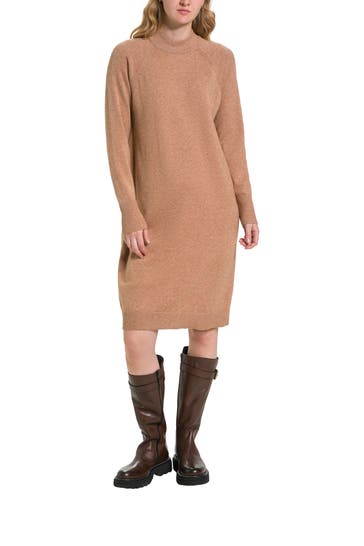 BETTY BARCLAY Strickkleid hellbraun