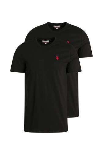 U.S. POLO ASSN. 2er-Pack T-Shirts schwarz