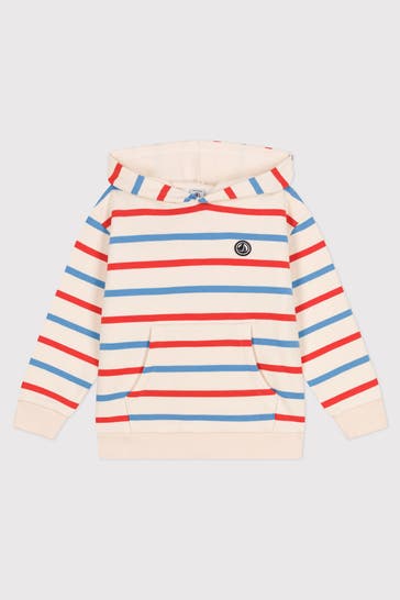 PETIT BATEAU Hoodie gestreift