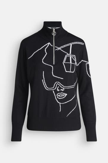 TONI SAILER Woll-Troyer 'Viona' schwarz