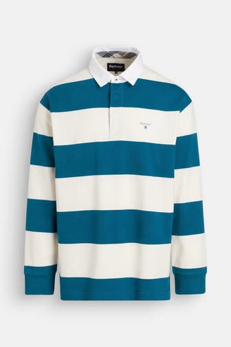 BARBOUR Polo-Longsleeve gestreift