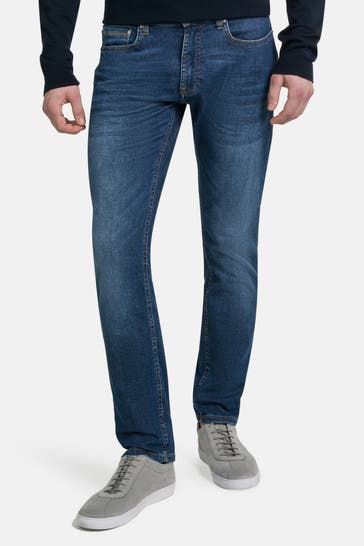 HECHTER Paris Jeans dunkelblau slim