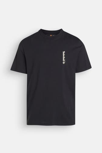 TIMBERLAND T-Shirt 'Oval Log' schwarz