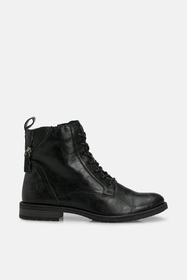 BUGATTI Schnürboots 'Ronja' schwarz