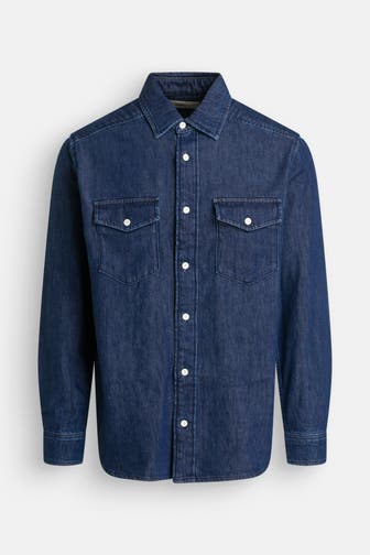 JACK & JONES Overshirt blau